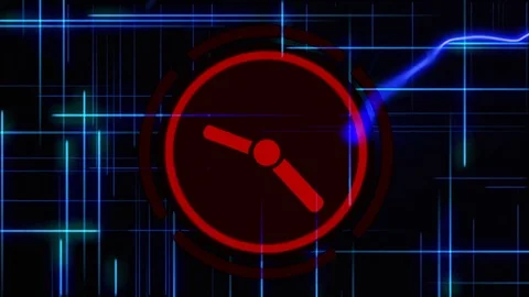 Digital Clock , Video motion background. Abstract Stock-Footage 82116879