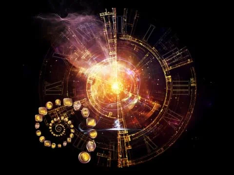 Digital Clockwork Stock Illustration