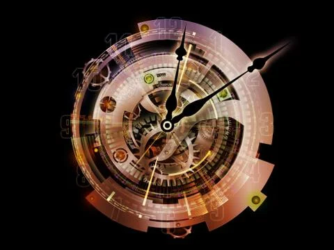 Digital Clockwork Ilustração Stock