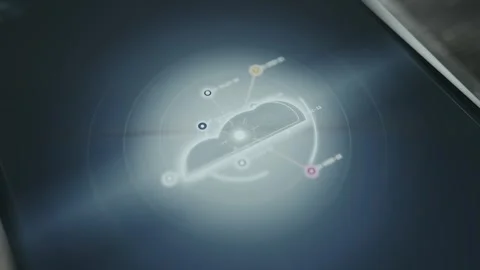Digital cloud architecture with interconnected node structure Stock Footage 335484222