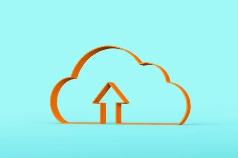 Digital cloud computing interface. Stock Illustration