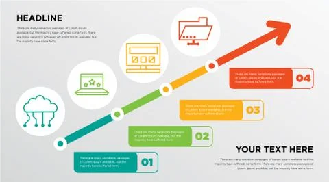 Digital cloud computing, Stars in laptop, computer, computing machine, Folder Illustrazione stock