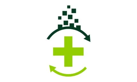 Digital Cloud Health Stock-Illustration