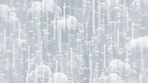Digital Cloud Storage Stock Footage 152947534