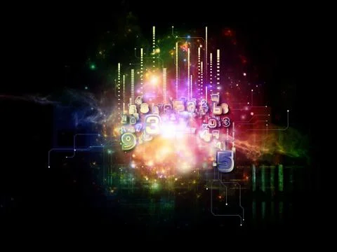 Digital Cloud Technology Illustrazione stock