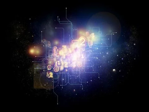 Digital Cloud Technology Ilustração Stock