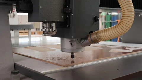 Digital cnc milling machine working - camera orbit Видео 201130069