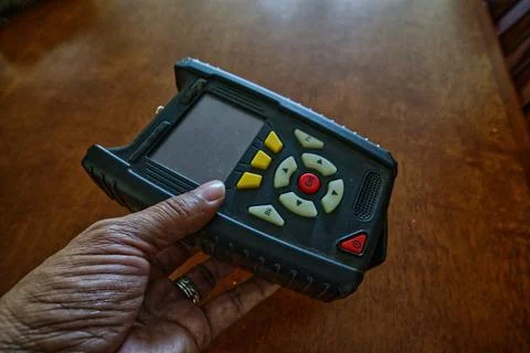 Digital coaxial cable technical meter 库存照片