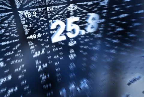 Digital code array, internet big data, network communication イラスト素材