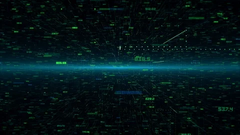 Digital Code Backgound Stock Footage 96152874