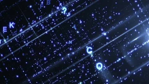 Digital Code Background Stock Footage 100643591