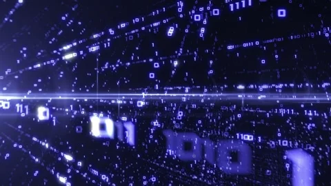 Digital Code Background Stock Footage 100643611