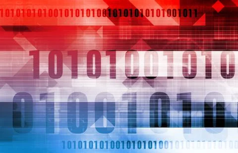 Digital Code Background Stock Illustration