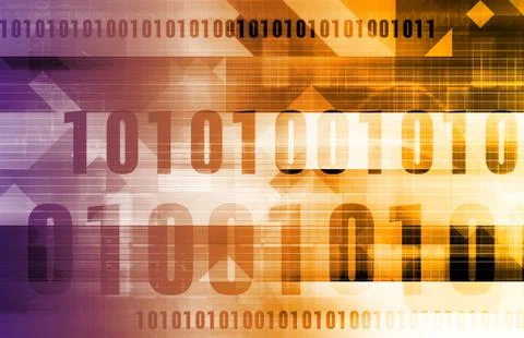 Digital Code Background Stock Illustration