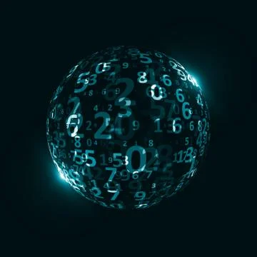 Digital code background Stock Illustration