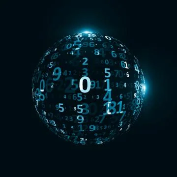 Digital code background Stock Illustration