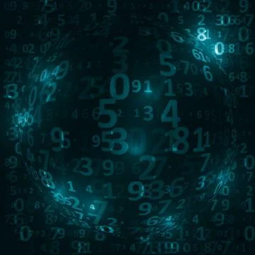 Digital code background Stock Illustration