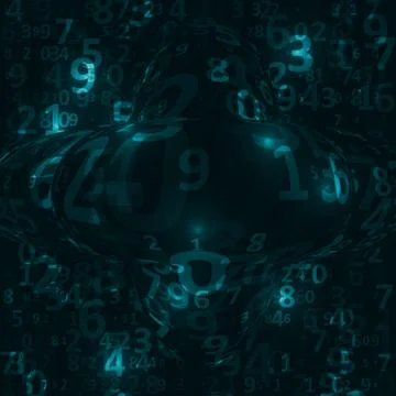 Digital code background イラスト素材