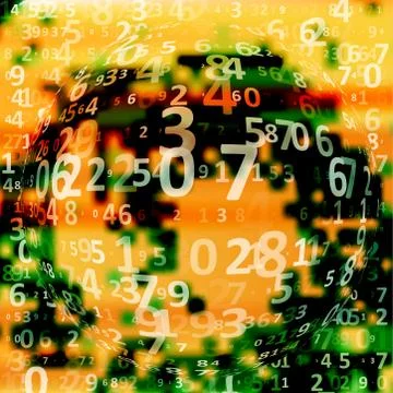 Digital code background イラスト素材