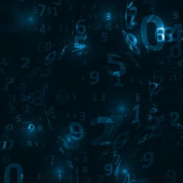 Digital code background 库存插图