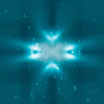 Digital code background Illustrazione stock