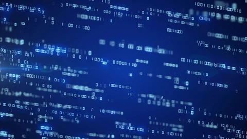 Digital code background number zero and one running cloud computing technology c Stock Footage 114862903