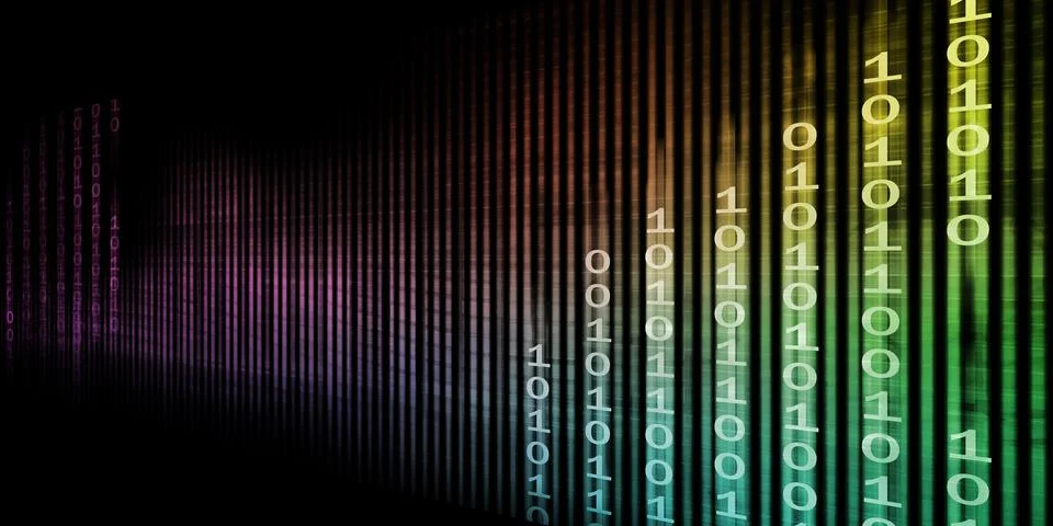 Digital Code Background Stock Photos