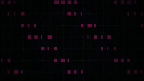 Digital code background with pink squares. Stockbeeldmateriaal 335353099