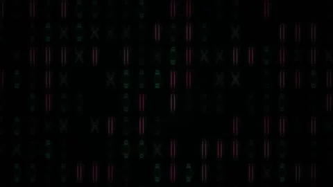 Digital code background with symbols. Stock Footage 334186234