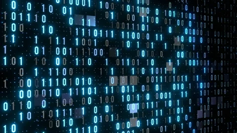 Digital code binary background technology data Stock Footage 209137702