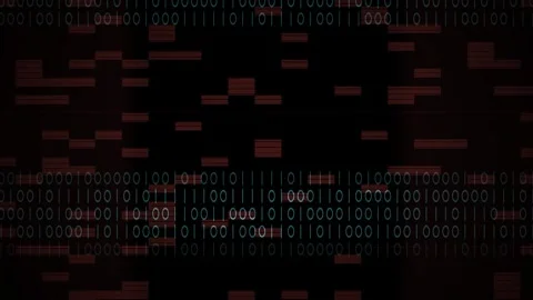 Digital Code Binary Data Streaming. Stock Footage 334671820