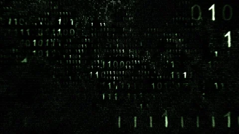 Digital code cloud 60sec binary text symbols cloud 스톡 동영상 108312844