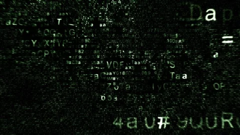 Digital code cloud 60sec mixed text symbols cloud Stock Footage 108312835