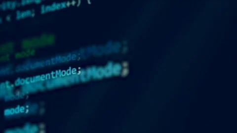 Digital code on a computer monitor. Stock Footage 113152684