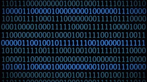 Digital Code On Computer Screen. Technology Background Stock Footage 60049791