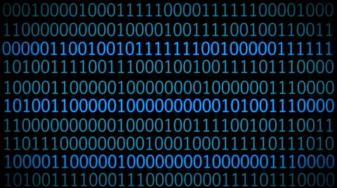 Digital Code On Computer Screen. Technology Background Stock Footage 60050130