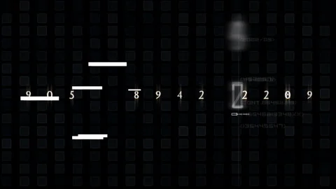 Digital Code Deconstruction Matrix Glitching Grid Sequence Stock Footage 293053304