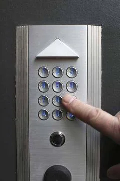  Digital code Door code. Copyright: xGODONGx/xBSIPx 011793 093 Stock-Fotos