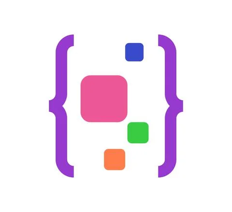 Digital code logo vector design template Stock Illustration