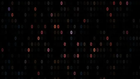 Digital code matrix background with colorful numbers. Stock Footage 335511999