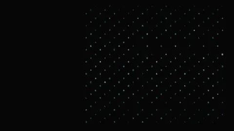 Digital code numbers changing on a dark background Stock Footage 346663617