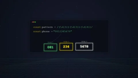 Digital code on screen with glowing numbers, data analysis, programming, ab.. Stock Footage 348420985