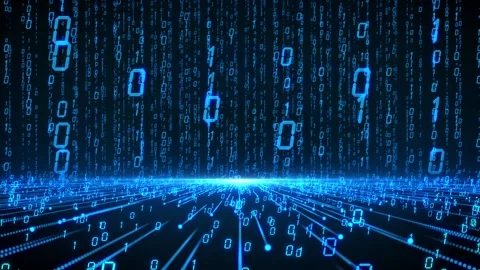 Digital code space technology background 库存影片 126563411
