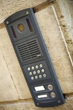 Digital code on a stoned wall Stock-Fotos