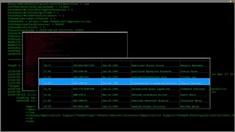 Digital Code Stream on Screen — Programming and Data Analysis. Stock Footage 313809754
