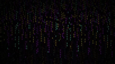 Digital code streaming down black background. Stock Footage 335108041