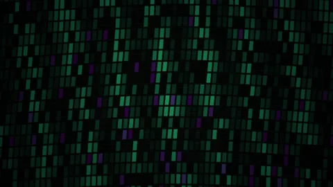 Digital code streaming down a dark background screen. Stock Footage 336228522