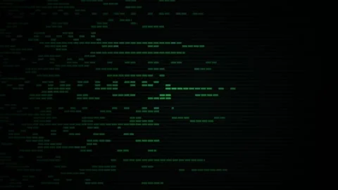 Digital code streaming down screen. Stock Footage 335108040