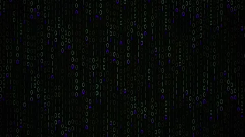 Digital code streaming down screen. Stock Footage 335108073