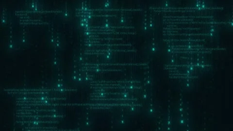 Digital code text, computer hack concept system Stock Footage 303393459